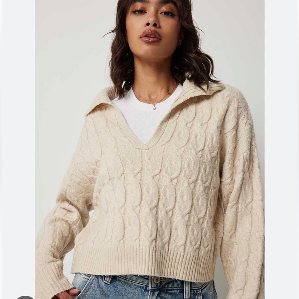 ARDENE BROWN SWEATER TOP